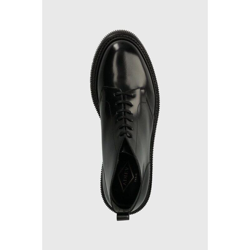 Kožené boty ADIEU Type 121 pánské, černá barva, 121