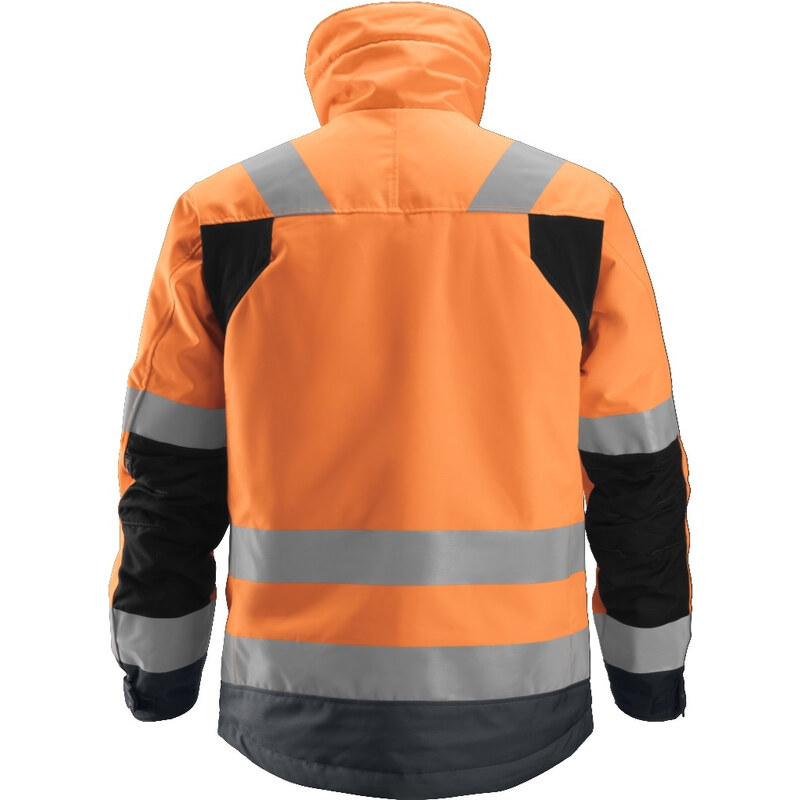 Snickers Workwear Zimní reflexní bunda AllroundWork 37.5, třída 3 oranžová vel. XS