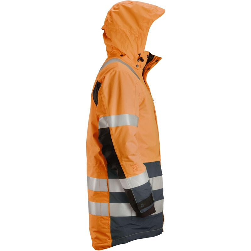 Snickers Workwear Reflexní parka AW nepromokavá třída 3, oranžová vel. XS