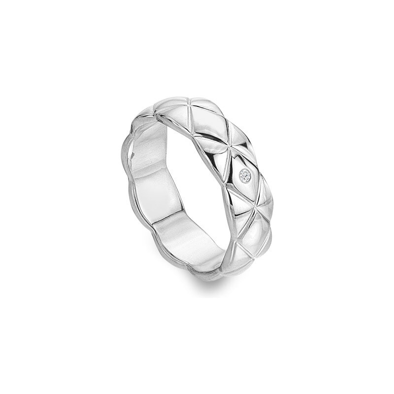 Stříbrný prsten Hot Diamonds Quilted DR260 60 mmStříbrný prsten Hot Diamonds Quilted DR260