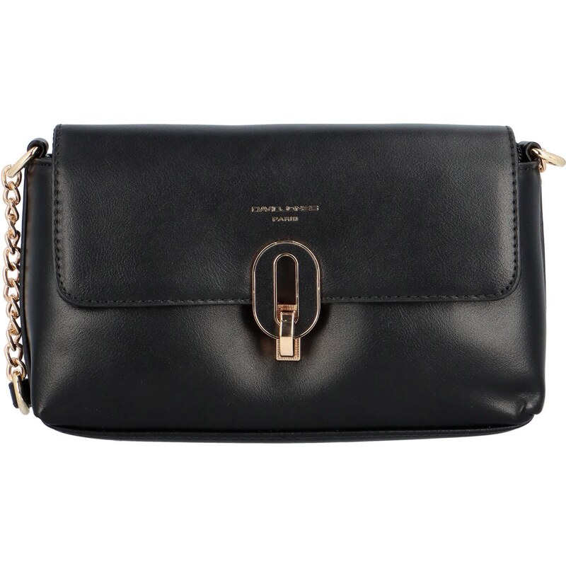 David Jones Módní dámská koženková crossbody Noemi, černá