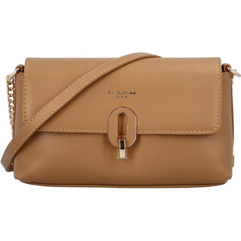 David Jones Módní dámská koženková crossbody Noemi, camel