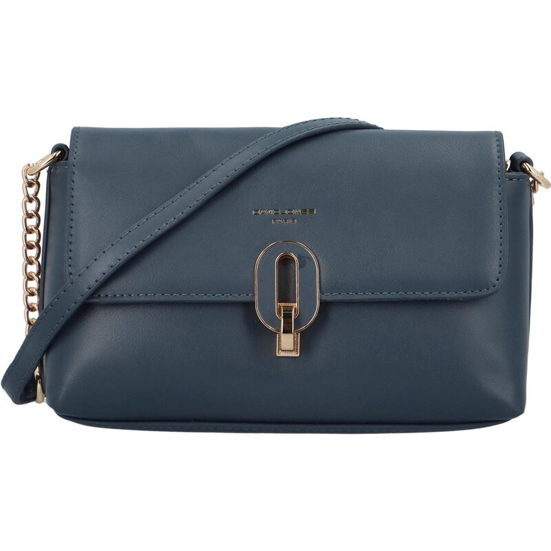 David Jones Módní dámská koženková crossbody Noemi, modrá