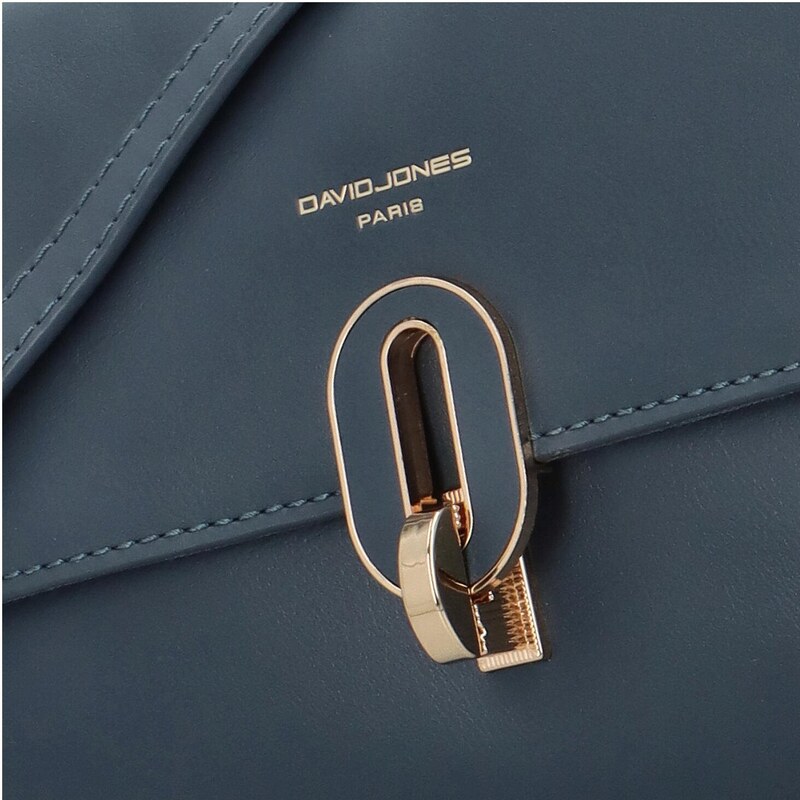 David Jones Módní dámská koženková crossbody Noemi, modrá