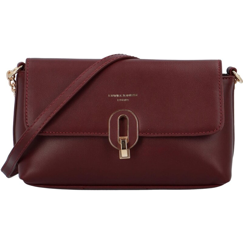 David Jones Módní dámská koženková crossbody Noemi, vínová