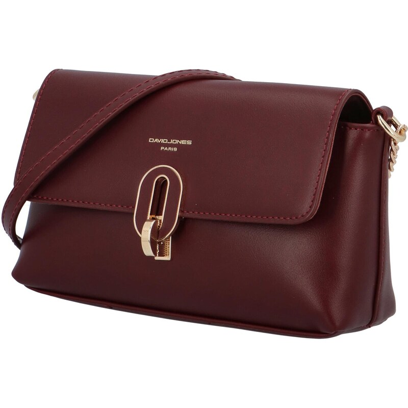 David Jones Módní dámská koženková crossbody Noemi, vínová