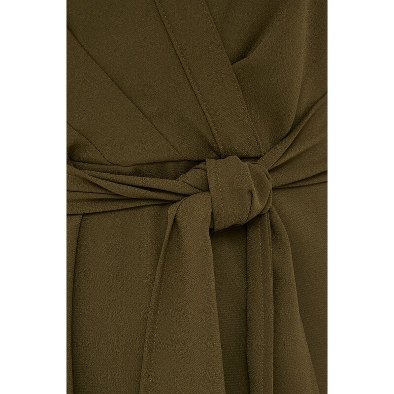 Šaty Lauren Ralph Lauren zelená barva, midi