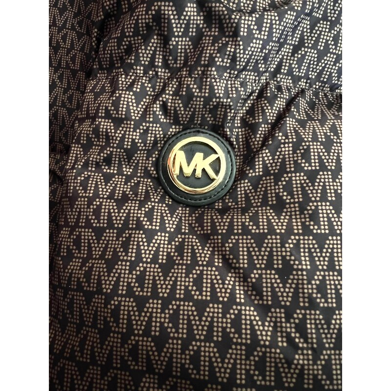 MICHAEL Michael Kors logo kabát bunda z prachového peří XS