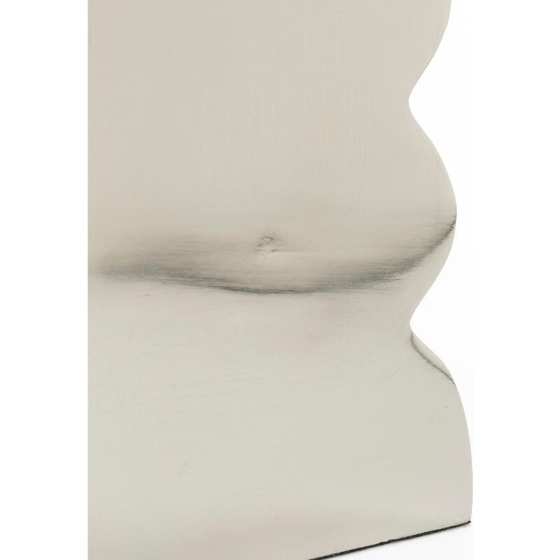 Stříbrná kovová stolička ZUIVER CURVES 45 cm
