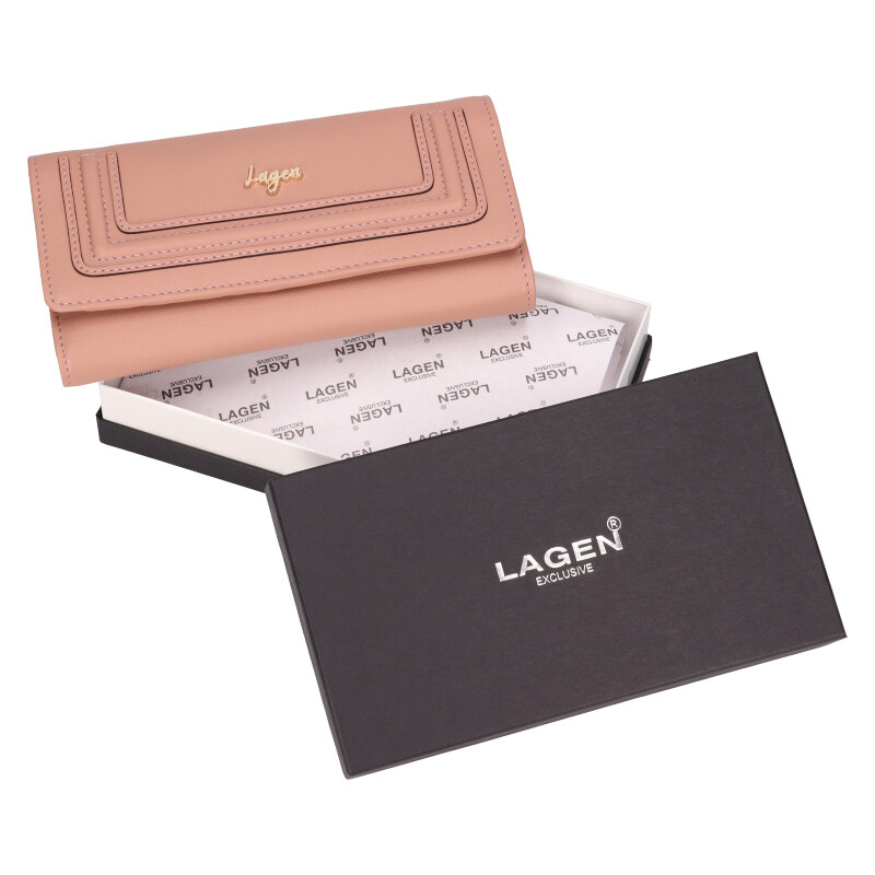 Značková dámská kožená peněženka Lagen (GDPN4)
