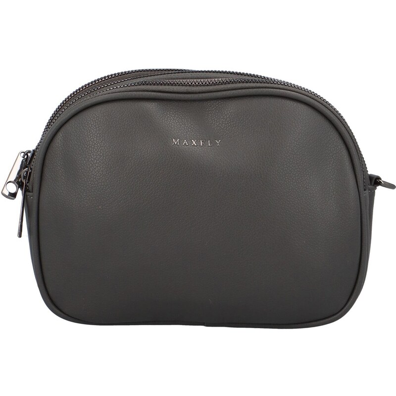 MaxFly Malá trendy koženková crossbody kabelka Jennifer, šedá 86795275