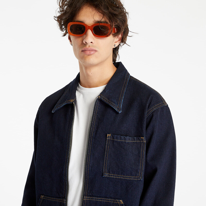 Pánská džínová bunda Levi's Skate Garage Jacket Dark Indigo - Flat Finish