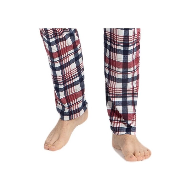 LUNA Pánské pyžamo 800 Bordo