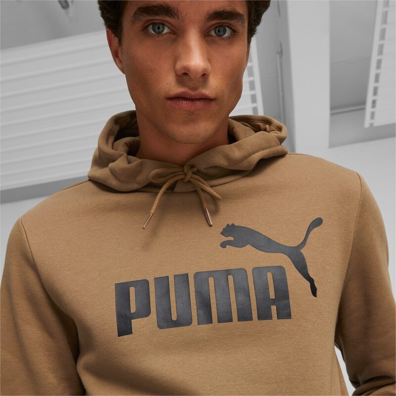 Puma ESS Big Logo Hoodie FL (s) brown