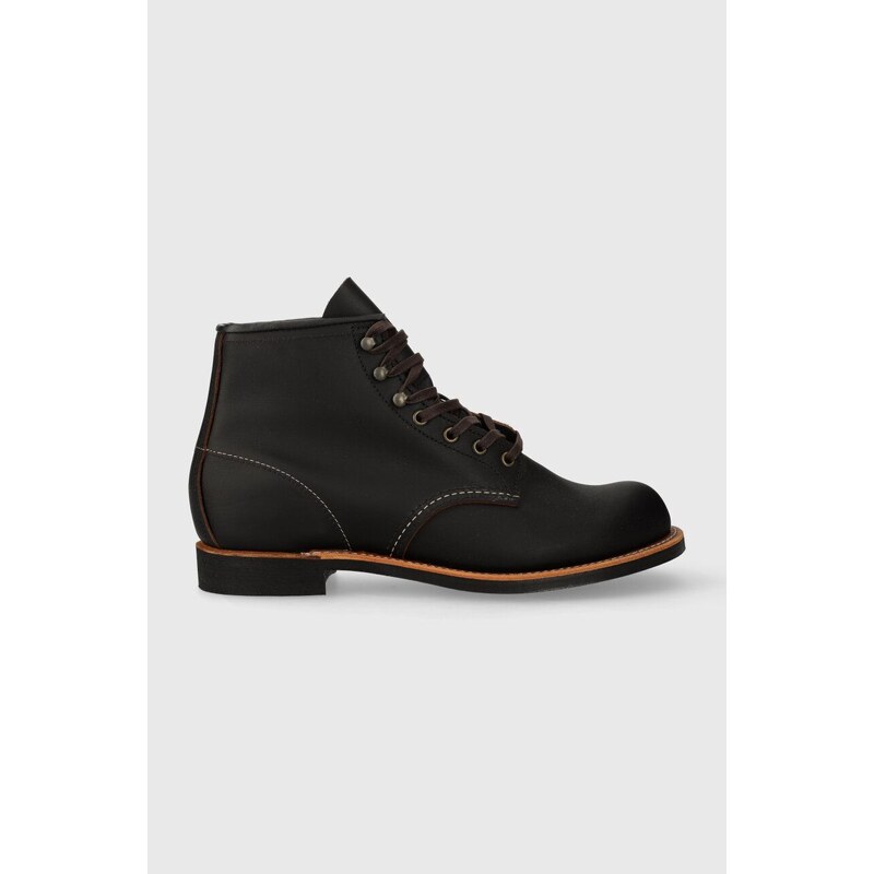 Kožené boty Red Wing Blacksmith pánské, černá barva, 3345