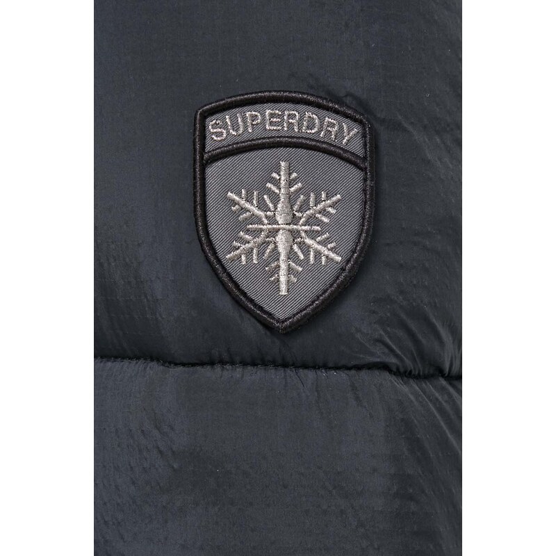 Bunda Superdry dámská, černá barva, zimní