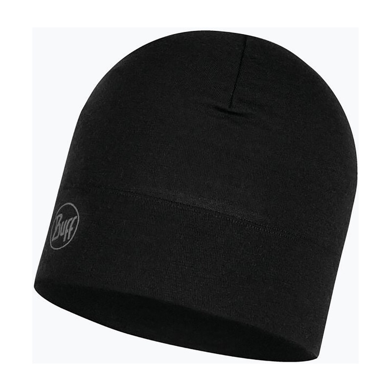 Čepice BUFF Midweight Merino Wool Solid black 118006.999.10.00 117482623