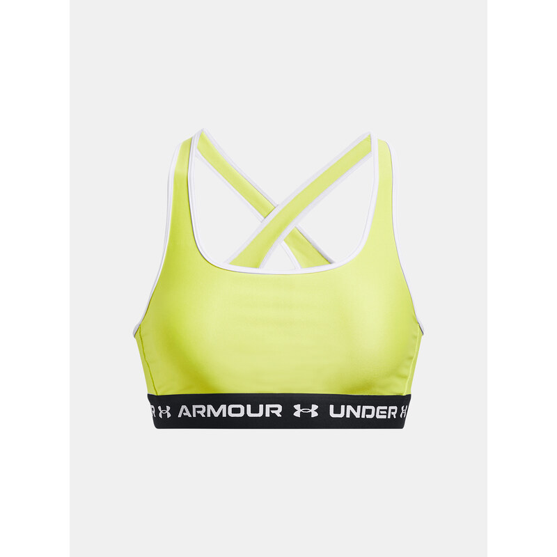 Under Armour Podprsenka Crossback Mid Bra-YLW - Dámské