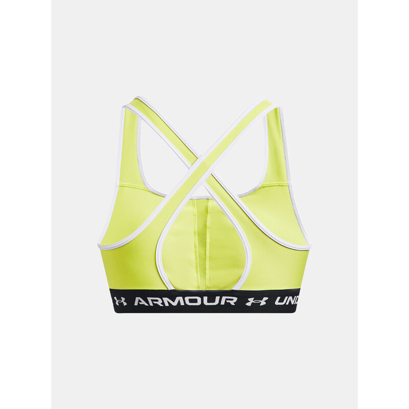 Under Armour Podprsenka Crossback Mid Bra-YLW - Dámské