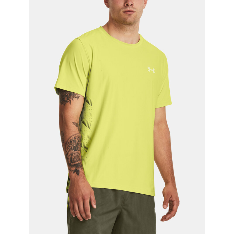 Under Armour Tričko UA LASER SHORTSLEEVE-YLW - Pánské