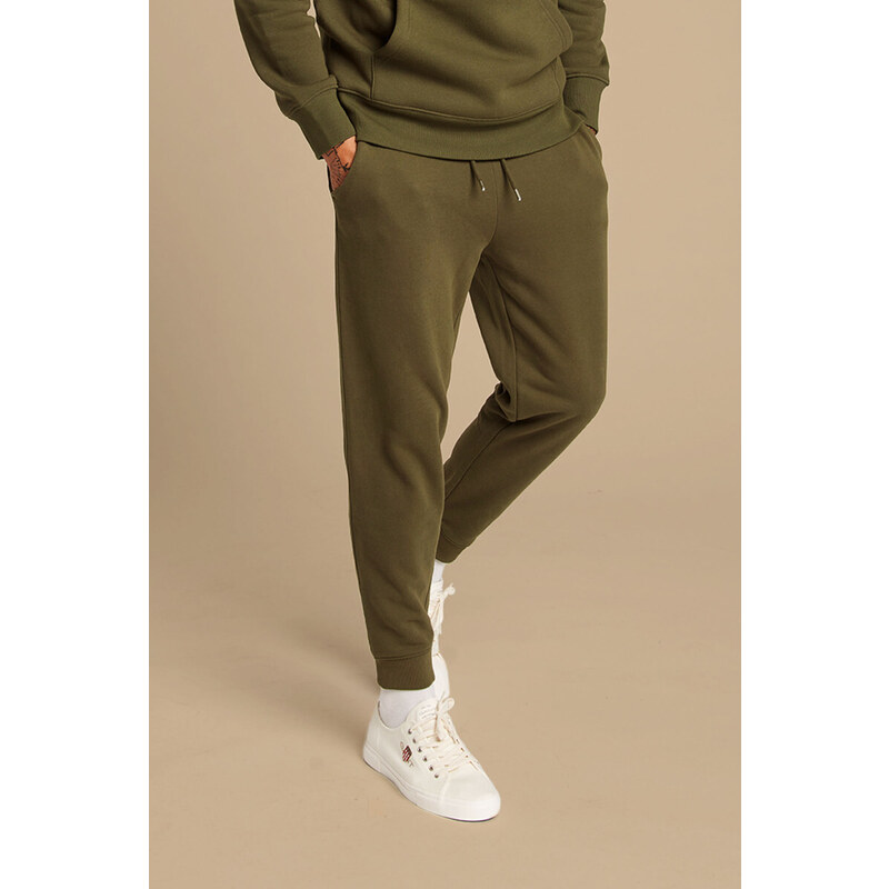 TEPLÁKY GANT REG SHIELD SWEATPANTS zelená S