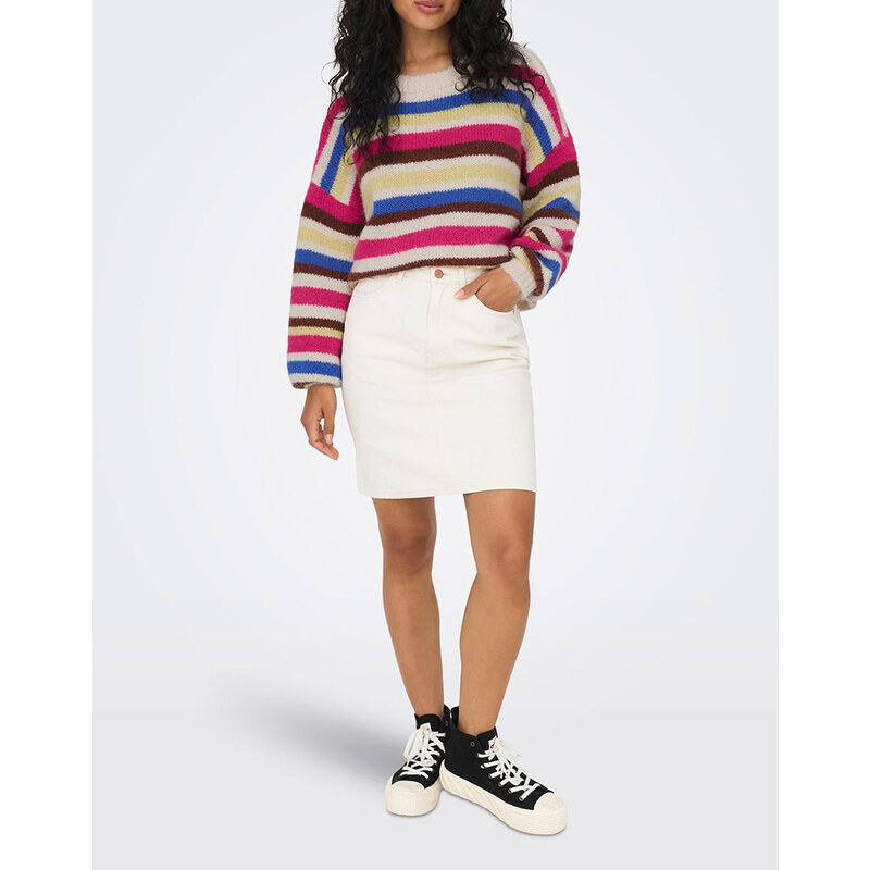 ONLY ONLBUBBLE LIFE STRIPE KNT