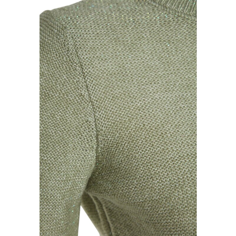 Trendyol Tyrkysová stříbřitá stříbřitá kravata Detail pletený svetr