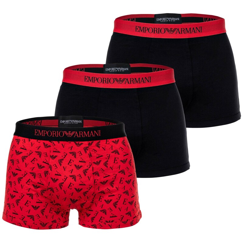 Emporio Armani Boxerky červená / černá