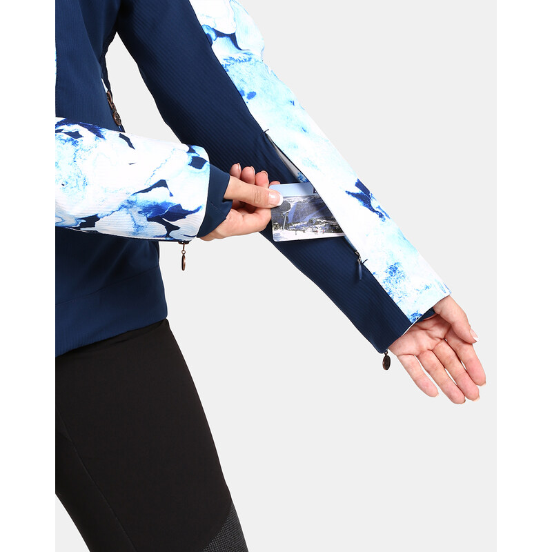 Dámská lyžařská bunda s integrovaným vytápěním Kilpi LENA-W tmavě modrá
