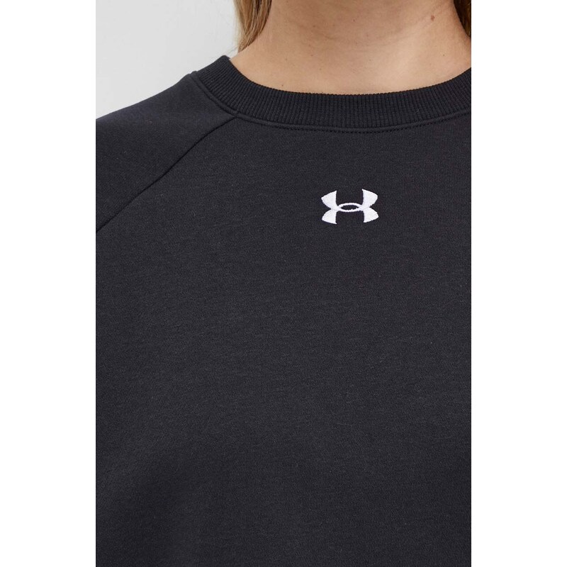 Mikina Under Armour dámská, černá barva, hladká, 1379508