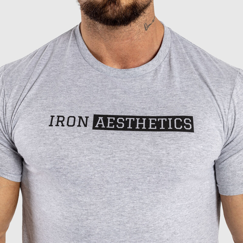 Pánské sportovní tričko Iron Aesthetics Shadow, šedé