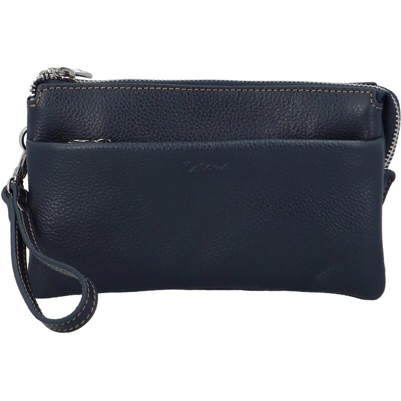 Dámská kožená crossbody kabelka tmavě modrá - Katana Isola tmavě modrá 88299219