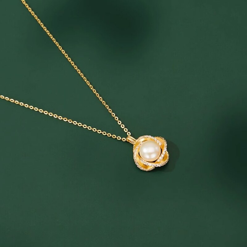 JAY Stříbrný náhrdelník s bílou perlou Estelle, stříbro 925/1000