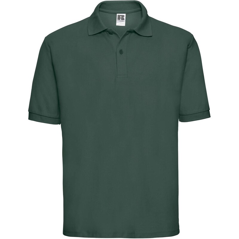 Men's Green Polycotton Polo Shirt Russell