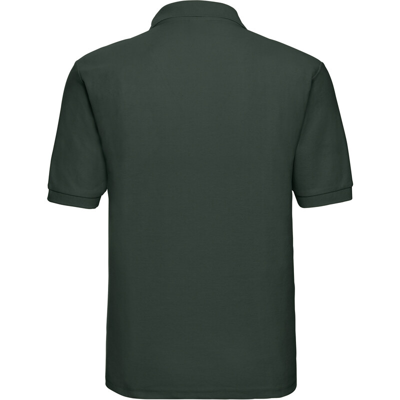 Men's Green Polycotton Polo Shirt Russell