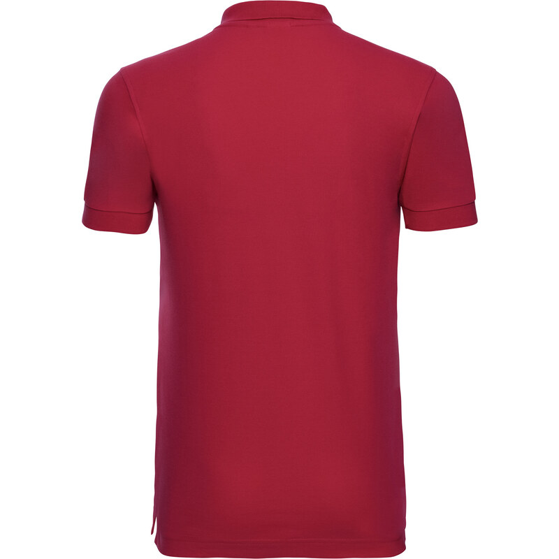 RUSSELL Men's T-shirt Stretch Polo R566M 95% smooth cotton ring-spun 5% Lycra 205g/210g