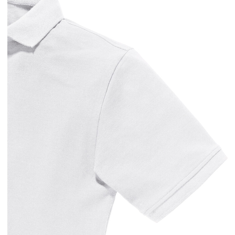 Biała koszulka męska polo Pure Organic Russell