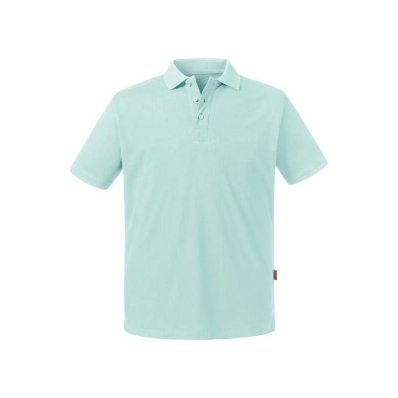 Niebieska koszulka męska polo Pure Organic Russell
