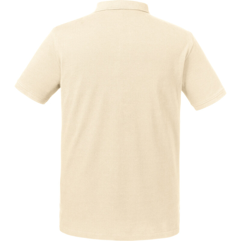 Beige Men's Polo Shirt Pure Organic Russell