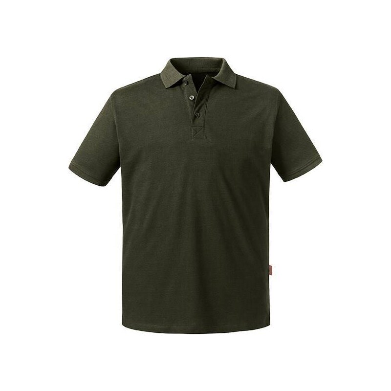 Olive Mens Polo Shirt Pure Organic Russell