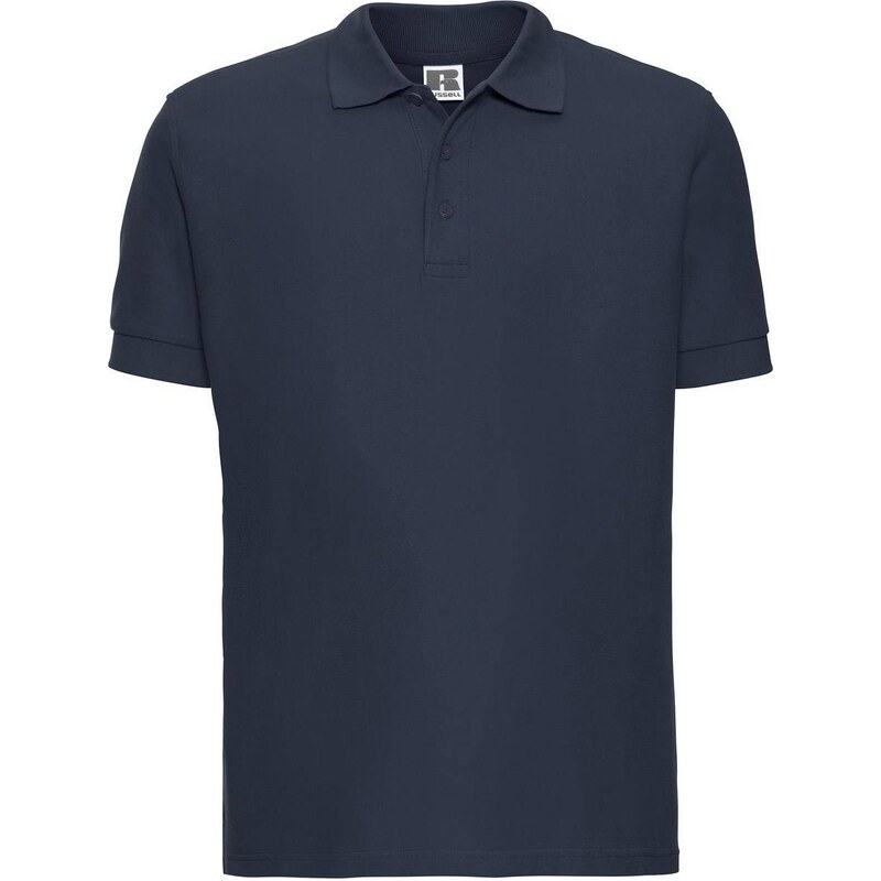 Mens navy blue cotton polo shirt Ultimate Russell