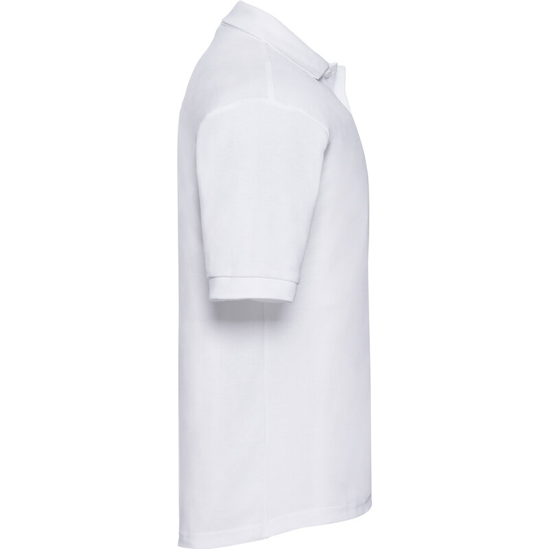 Men's White Polycotton Polo Shirt Russell