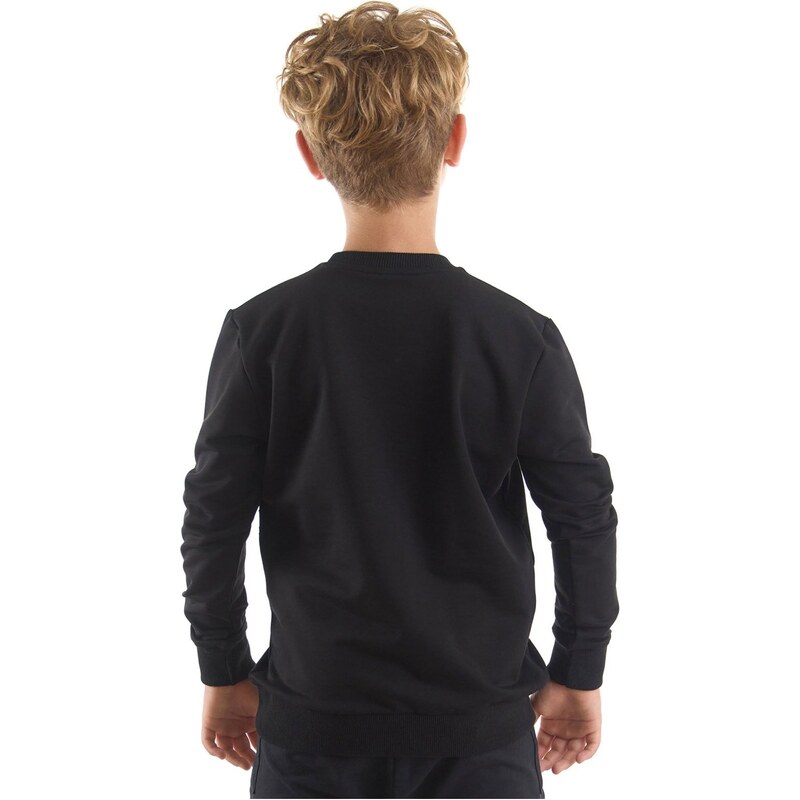 Denokids Scoop Boys Black Sweatshirt