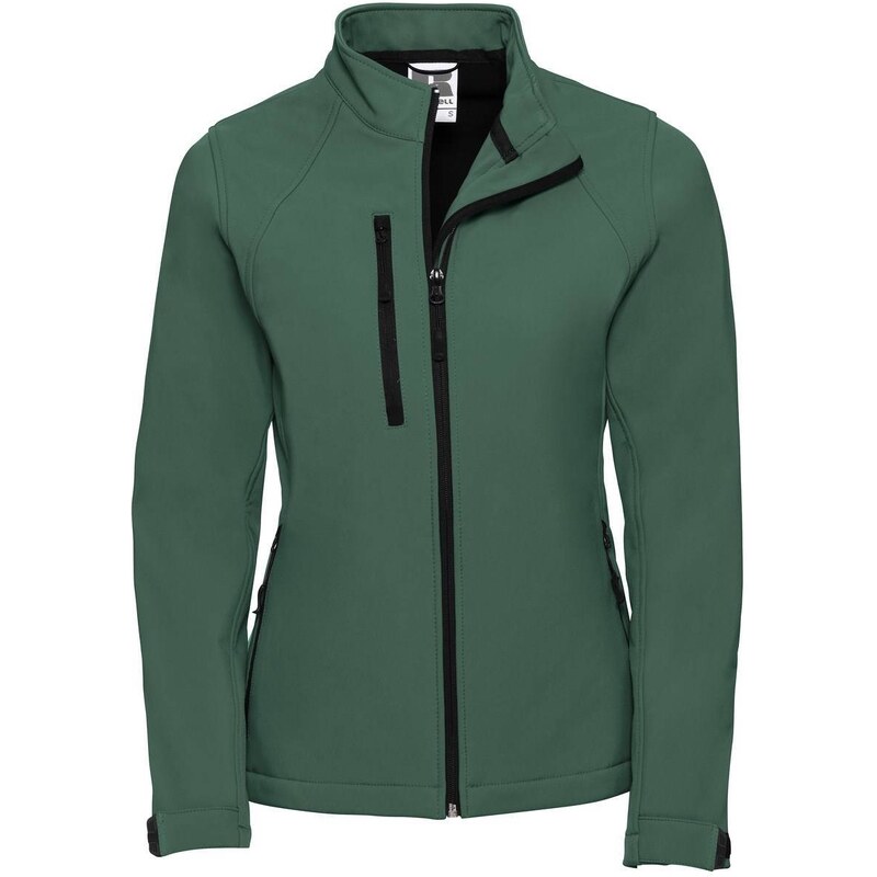 Green Womens Soft Shell Russell Jacket