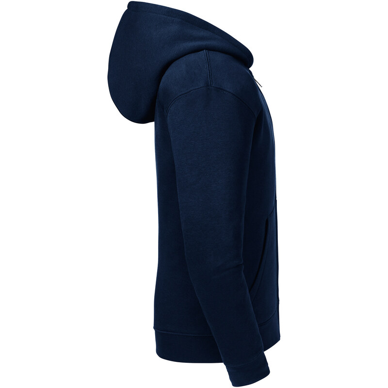 Navy blue children's sweatshirt with hood and zipper Authentic Russell