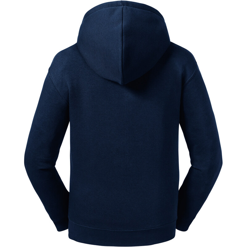 Navy blue children's sweatshirt with hood and zipper Authentic Russell