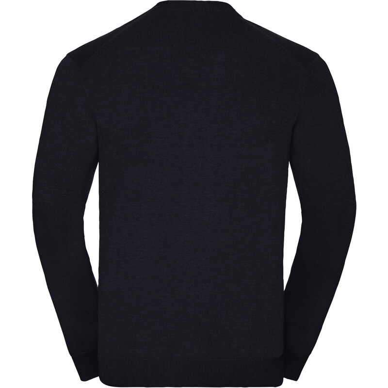 RUSSELL Men's classic and easy to care for, zipped sweater with neckline V R715M 50/50 50% Cotton 50% acrylic CottonBlend TM weave 12 275g