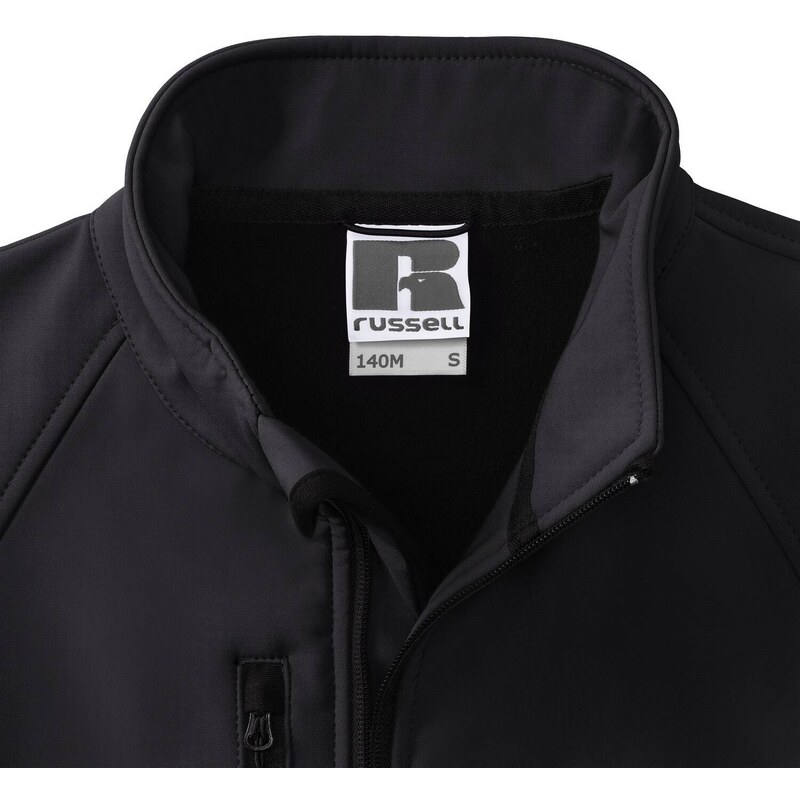 Men's Black Soft Shell Russell Jacket