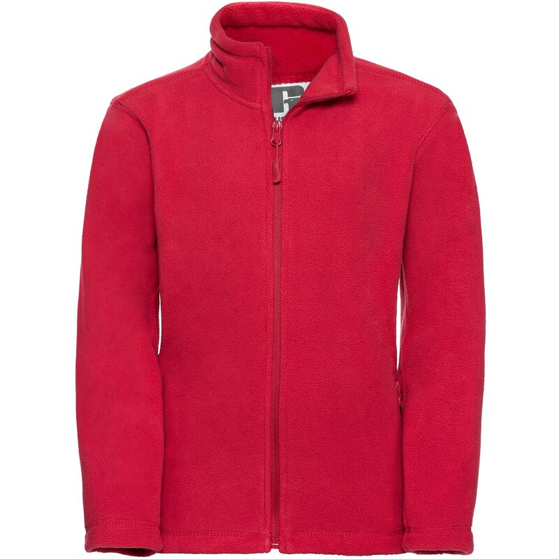 RUSSELL Childrens fleece with long zipper 100% polyester, non