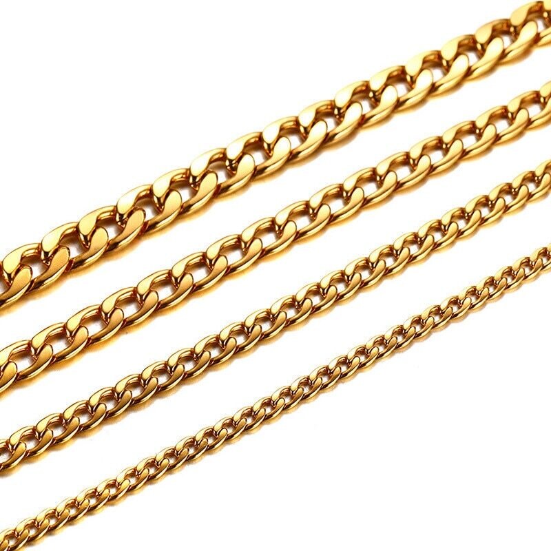 Ewena ŘETĚZ Z CHIRURGICKÉ OCELI GOLD 60/0,5 CM 107589532